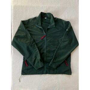 Vintage 90s Sierra Designs Mens Medium Green Nylon Full Zip Jacket Made in USA